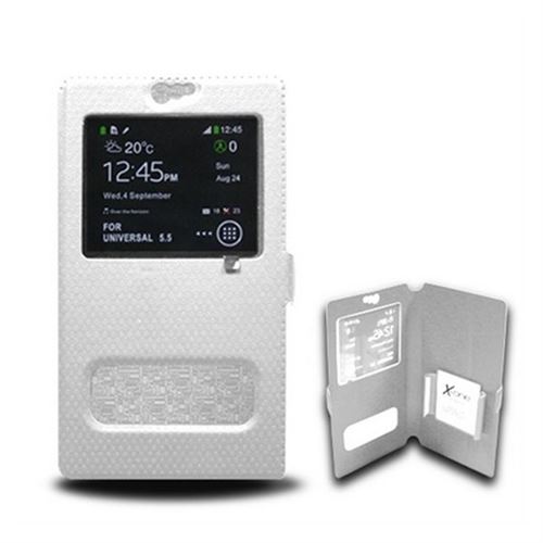Housse Universelle pour Mobile avec Fenêtre Ref. 109475 Taille L Blanc