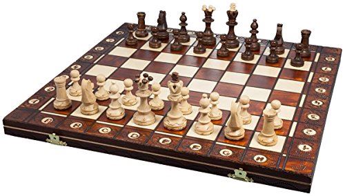 Chess Senator Folding Chess 16 Brown Jeu de plateau