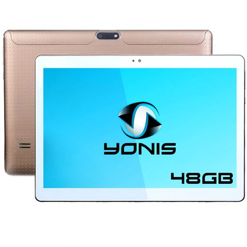 Yonis Or Tablette 10 Pouces 3G Android Lollipop Dual Sim Quad Core Bluetooth 48 Go