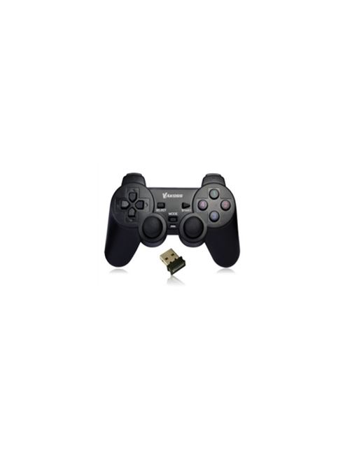Vakoss wireless joypad dual-shock fonction vko gp-3925bk