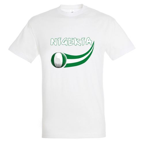 Supportershop Nigeria T-Shirt Adulte, Blanc, FR : L (Taille Fabricant : L)