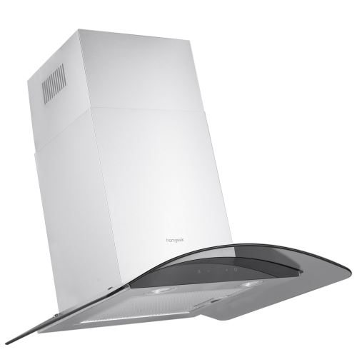 Homgeek Homgeek Hotte Aspirante Murale Haut de Gamme Epaissir Hotte Verre Trempé avec Ventilateur de Cuisine de Contrôle Tactile 2 LED