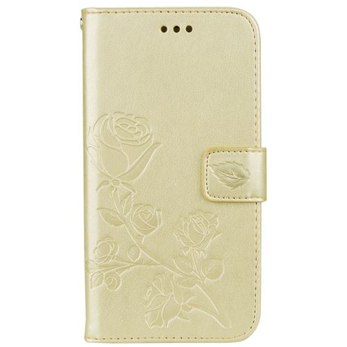 Etui en PU motif rose or pour votre Apple iPhone XR 6.1 inch