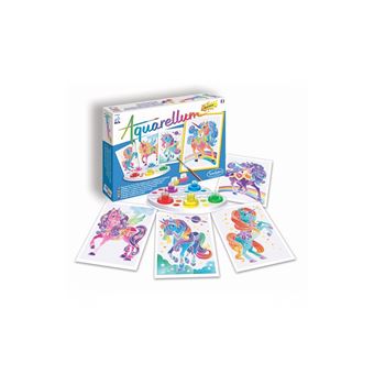 Aquarellum Junior Kit De Pintura Caballeros | Acuarela Sobre Tableros De 18x25 Cm, Incluye Pincel Y Paleta, No Tóxico