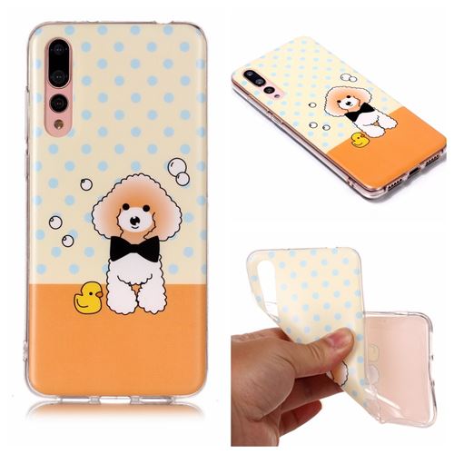 Coque en TPU impression de motifs surface mate chien pour votre Huawei P20 Pro