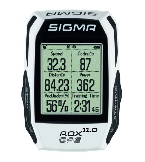 Compteur velo sans fil sigma rox 11.0 gps blanc set