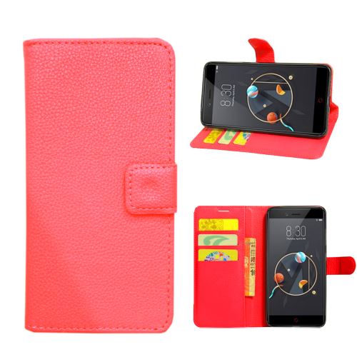 Etui Housse Portefeuille Pour Apple Iphone 8 - Rouge