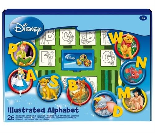 MULTIPRINT - Coffret 26 tampons alphabet disney