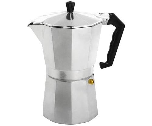 Home mokita cafetière, plastique, argent noir, 9 tasses