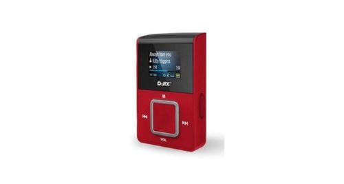 D-JIX lecteur MP3 C 219 WOM BC sans mémoire avec FM et support micro carte SD blanc