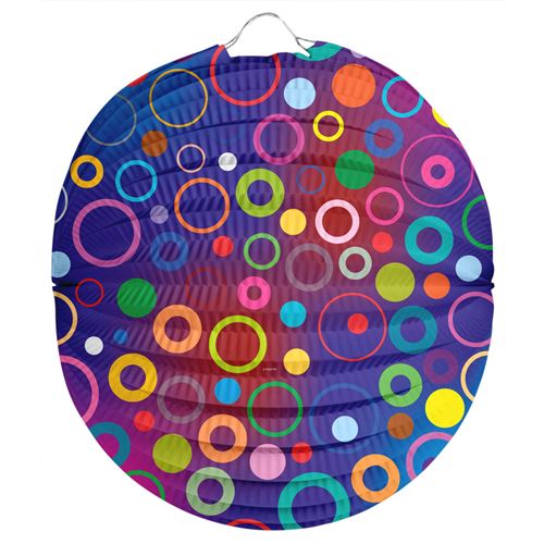 Folat lampion Disco junior 22 cm papier bleu