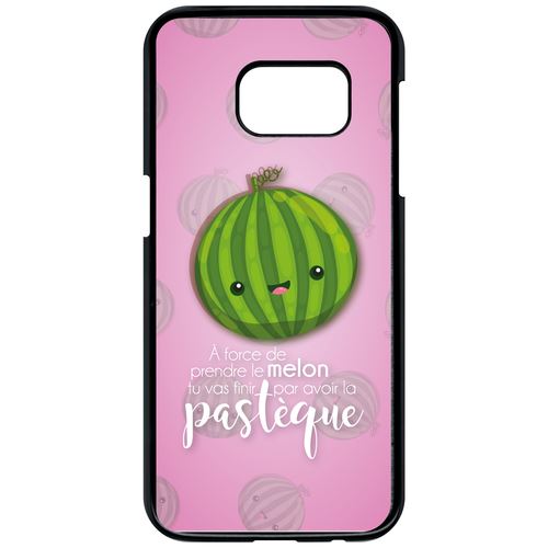 Coque Samsung Galaxy S7 Force De Prendre Le Melon Tu Vas Finir Par Avoir La Pastque Fond Rose Pale
