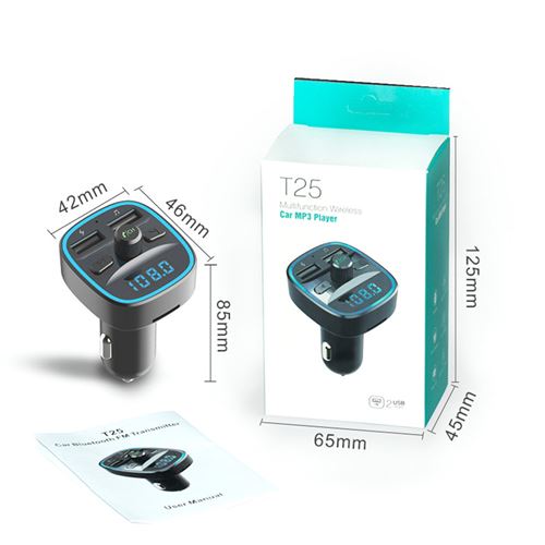 Autoradio 1 Din Bluetooth Avec Appels Mains Libres, Radio FM, USB/Type-C/TF/AUX - Compatible Télécommande Et Commande Au Volant (SWC)
