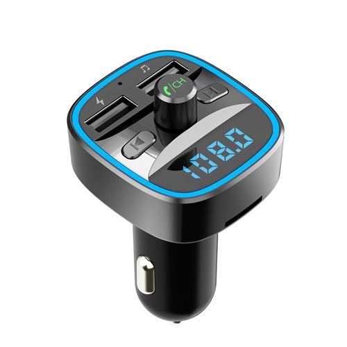 Kit mains libres de voiture sans fil Bluetooth Transmetteur FM LCD Lecteur  MP3 Chargeur USB - Chargeur pour téléphone mobile - Achat & prix