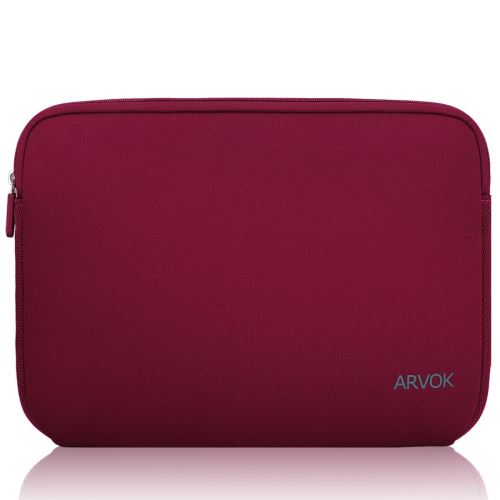 ARVOK 15 15.6 Pouces Housse pour Ordinateur Portable en Néoprène Pochette Sacoche pour Chromebook Ultrabook Netbook Tablette (Vin