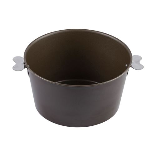 Moule acier, charlotte, anti adhésif, noir, 18 cm