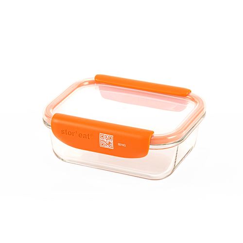 Mastrad - Boîte De Conservation Intelligente - Stor'eat - 640ml - Orange