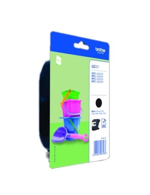 Brother LC221BK - noir - originale - cartouche d'encre