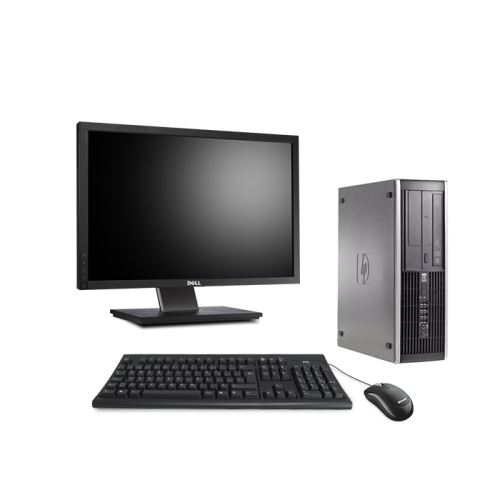 Pc HP Elite 8200 SFF + Ecran 22'' - Noir - Intel Pentium G840 / 2.80 GHz - RAM 4 Go - HDD 250 Go - DVD - Gigabit Ethernet - Windows 7 Professionnel