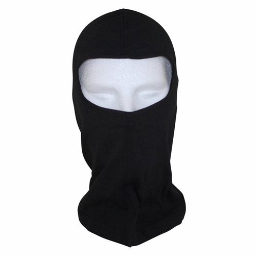 Cagoule hublot adx coton noir (taille unique)