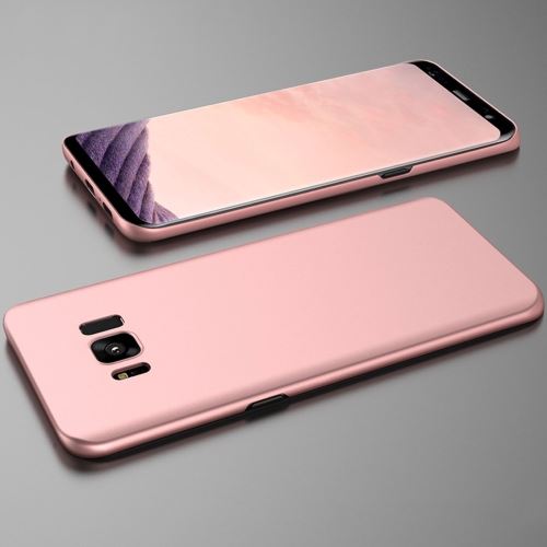 Galaxy S8 Coque Protection Plastique ultra fin Givré Rose ALS52581