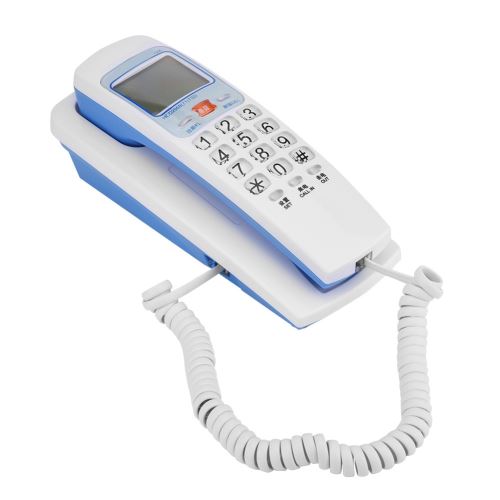 Fsk / Dtmf Téléphone Fixe Identification Appelant / Téléphone Bureau Filaire Fixe Extension Blanc