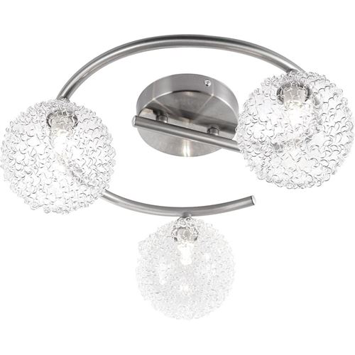 GLOBO Projecteur avec 3 ampoules ENIGMA Nickel mat 56620-3