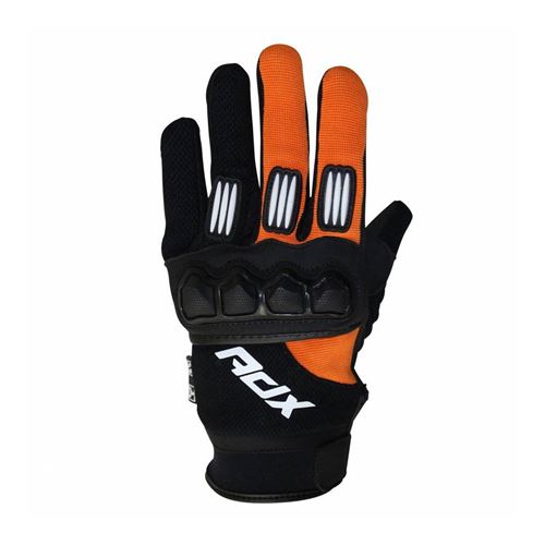 Gants cross adx town noir-orange fluo t10 (l) (homologue en 13594:2015)