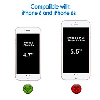 JETech J0806 Film de Protection d'écran pour iPhone 6s et iPhone 6 en Verre Trempé, Lot de 3 - 1