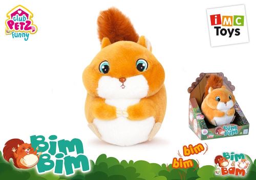 Bim Bim Écureuil peluche sautant
