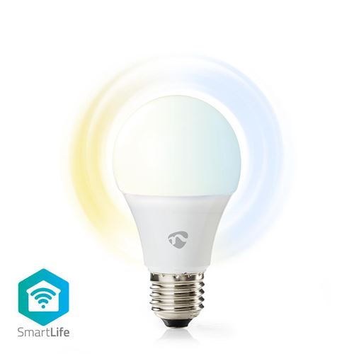 Nedis - Ampoule LED Intelligente Wi-FI | Blanc Chaud à Blanc Froid | E27