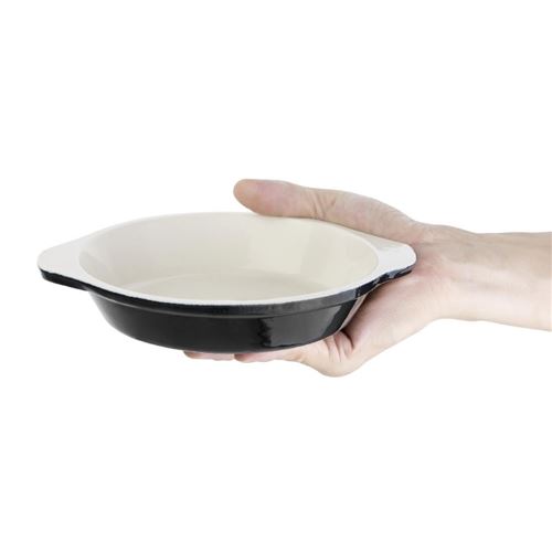 Plat à gratin rond noir vogue 400ml