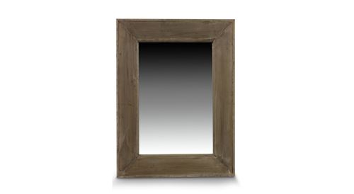 Miroir Ancien Rectangulaire Vertical Bois 58x7x78cm - Marron - Décoration d'Autrefois