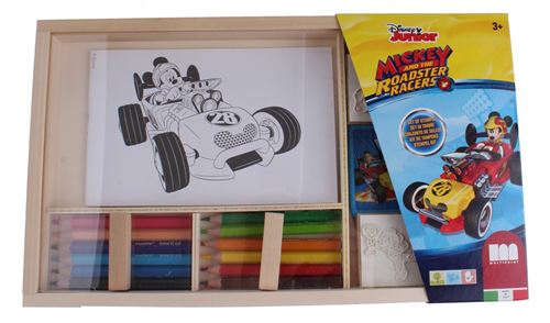 Multiprint Mickey et le roadster racer set de couleur 19-pièces