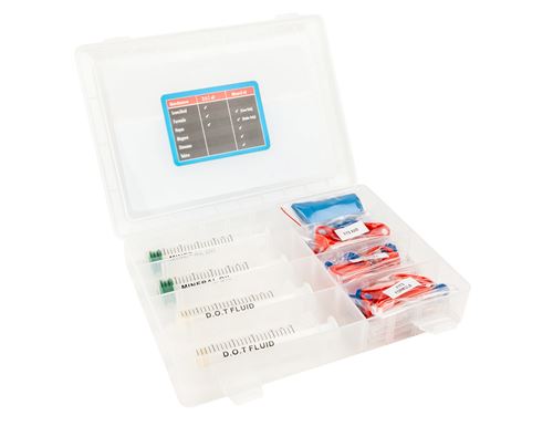 Elvedes kit de reniflard DOT/liquide de frein minéral 17 pièces