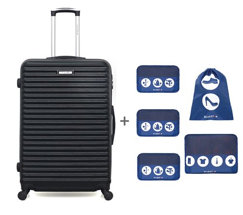 Valise Grand Format + Organiseur BLUESTAR | BRAZILIA DUPLEIX Noir en ABS