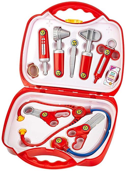 Mallette docteur avec accessoires - 10 accessoires - jouet enfant - valise - jeu imitation