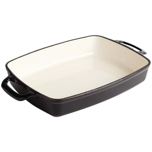 Plat en fonte rectangulaire 2.8l noir vogue