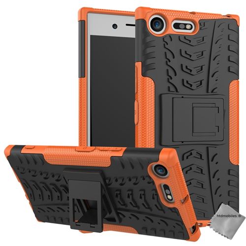 Housse etui coque rigide anti choc pour Sony Xperia XZ Premium avec film ecran - ORANGE