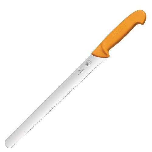 Couteau à trancher lame dentée swibo 255mm