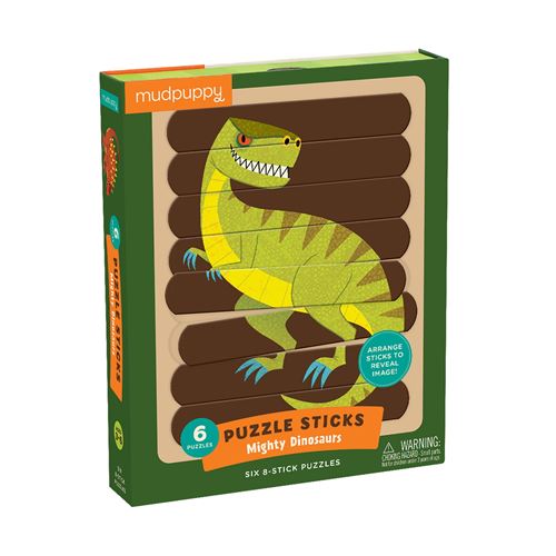 Puzzle Sticks 24 Pièces Les Dinosaures Mudpuppy