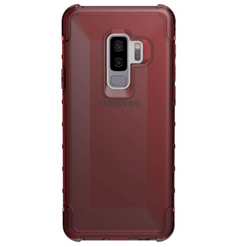 UAG Plyo Series Crimson - Achterzijde behuizing voor mobiele telefoon - robuust - composiet - rood, transparant - voor Samsung Galaxy S9+