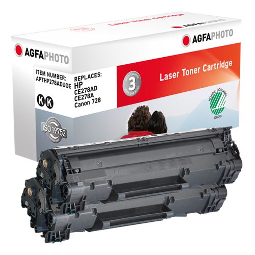 Agfaphoto apthp278aduoe cartouche laser 2100pages noir cartouche toner et laser - cartouches toner et laser (cartouche laser, 21
