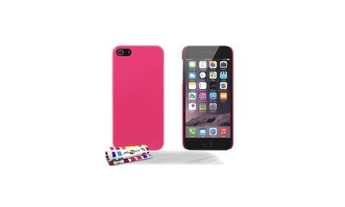 Coque Rigide le Pearls Rose Bonbon + 3 Films Apple Iphone 5