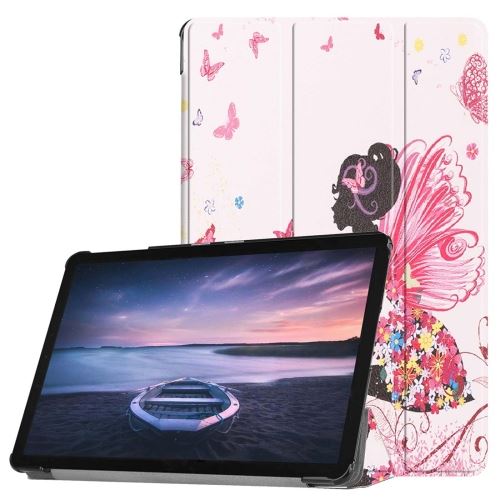 Galaxy Tab S4 10.5 / T835 Housse Etui Cuir Pu Papillon Als89602