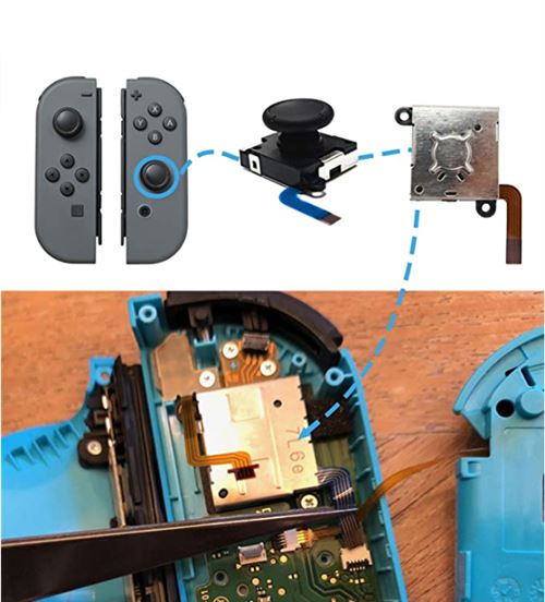 10€02 sur Kit de réparation de remplacement pour Nintendo Switch Joy-Con  Controller 4 Pack - Manette - Achat & prix