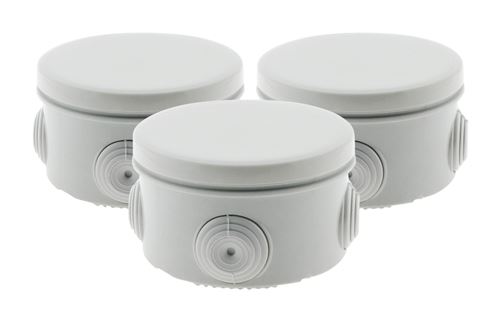 Générique Gris Zenitech - Lot 3 Boîtes De Dérivation Ip55 Ø80x40mm - Image 1