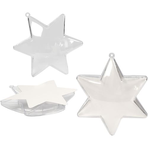Creotime Étoile déco en deux parties 5 pièces
