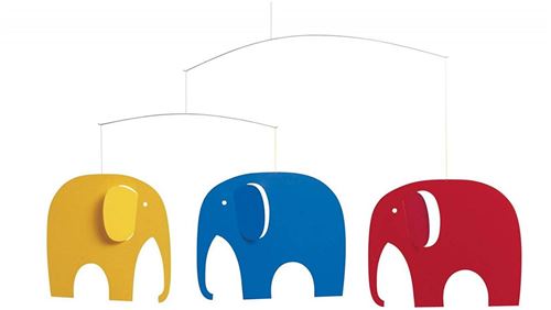 Flensted Mobiles Elephant Party multicolore