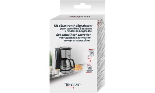 Nettoyant et détartrant pour cafetière TEMIUM KIT DETAR TEM100
